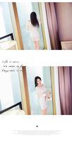 AOOKDRESS women's white dress 2021 new spring dress temperament slim sexy slim long-sleeved dress