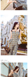 AOOKDRESS summer fashion plaid suit new fashion double-breasted camisole vest trousers two-piece suit