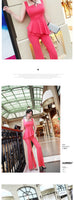 AOOKDRESS sexy ladies wind suit summer new irregular suspender jacket split casual pants two-piece suit