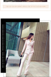 AOOKDRESS spring new style OL color matching slim single-breasted blazer two-piece suit