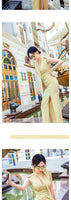 AOOKDRESS summer sexy V-neck ribbon dress cover belly new temperament sleeveless open fork long skirt in the long