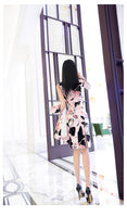 AOOKDRESS Early autumn printed dress suit female 2021 new goddess fan suit jacket sleeveless dress two-piece suit