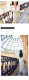 AOOKDRESS early spring temperament long-sleeved evening dress new fashion sexy slim cross-knee skirt