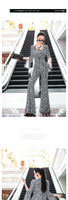 AOOKDRESS summer one button collarless small suit new handsome temperament thin split long sleeve slim jacket