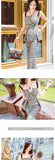 AOOKDRESS summer fashion plaid suit new fashion double-breasted camisole vest trousers two-piece suit