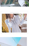 AOOKDRESS spring new professional wear temperament all-match fashion slim slim white shirt long-sleeved shirt women