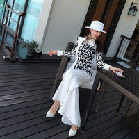 AOOKDRESS spring and summer playful western style suit female lapel long-sleeved jacket flared pants suit two-piece temperament