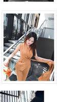 AOOKDRESS summer new fashion slim foreign style playful suit sleeveless top casual pants temperament Hong Kong flavor two-piece suit