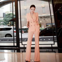 AOOKDRESS New Spring/Summer Women's Small Suit Set Stylish Suit Falling Wide-Legged Pants Show Slim Two-Piece Set