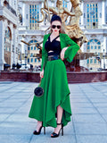 AOOKDRESS Spring/Summer Sexy Set New Thin Fork Top Jacket Fashion Vest Skirt Three-piece Set