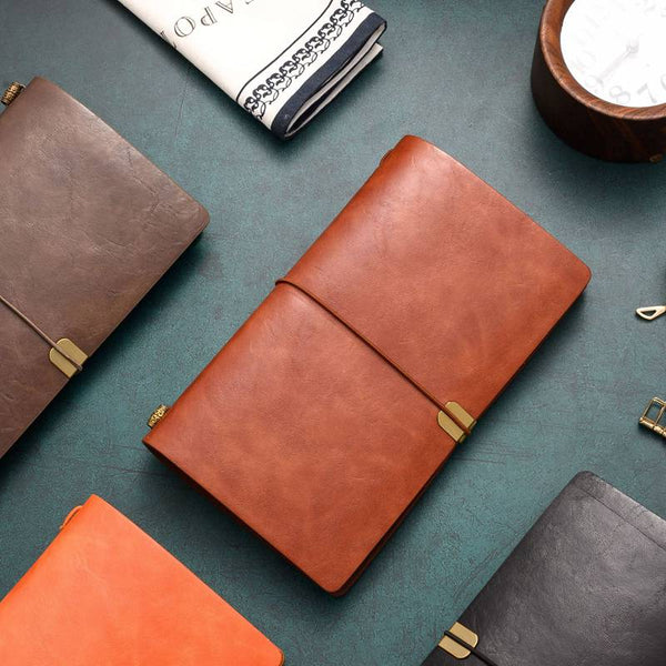 PU Leather Cover Vintage Notebook TN Traveler Notebook Classic Replaceable Note book Diary Weekly Planner Notepad Stationery