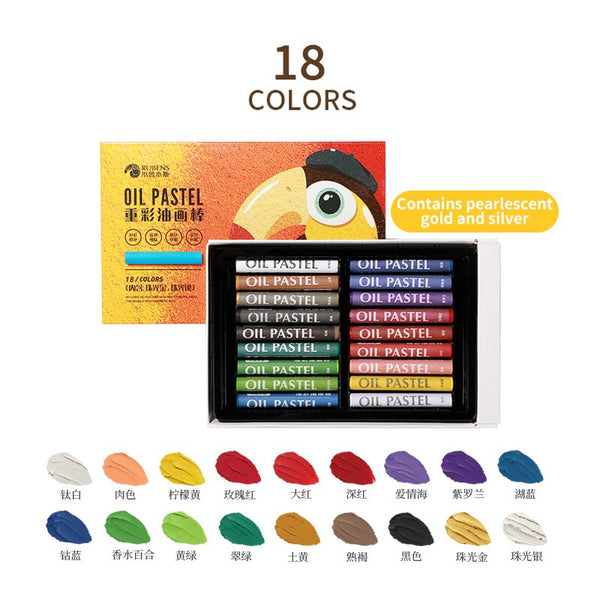 Customized Color Box Exquisite 12 Color Oil Pastels for Kids Art