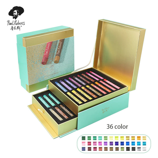 AOOKMIYA Paul Rubens BOX Oil Pastels 48+3 Color Kit Non Toxic with A5