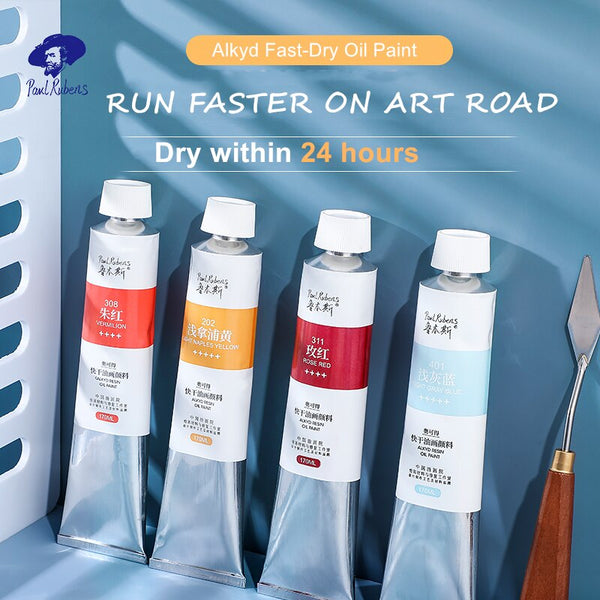 AOOKMIYA  Paul Rubens BOX Professional Oil Acrylic Paint Alkyd Series Fast Dry 170ml Canvas Painting Pigment for Beginner Art Supplies
