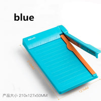 Portable A5 paper cutter 1-6 inch photo card postcard built-in ruler paper cutter office stationery cutting tool