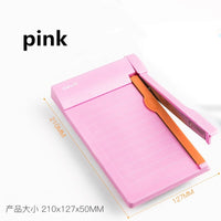 Portable A5 paper cutter 1-6 inch photo card postcard built-in ruler paper cutter office stationery cutting tool