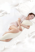 AOOKMIYA  Pregnant woman hippocampus pillow Thai natural latex humanoid shape boy girl friend pillow with legs on bed non-cylindrical