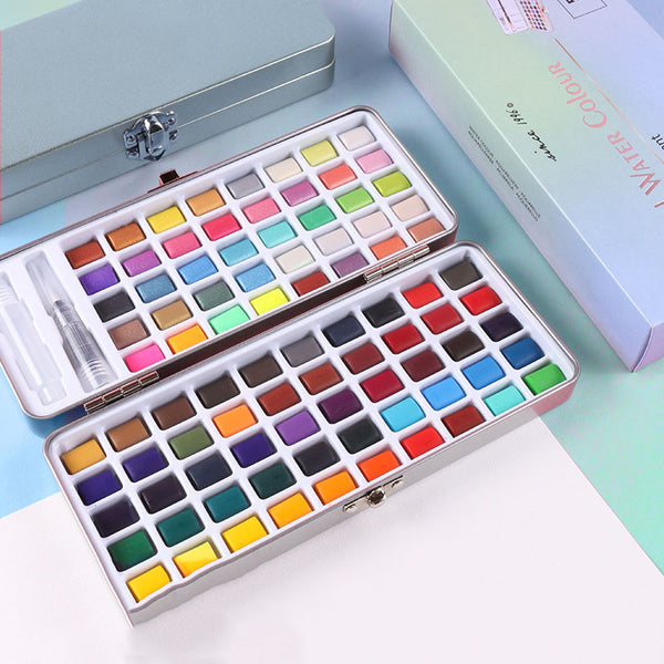 Professional 50/72/90/100 Colors Solid Watercolor Paints Set Basic Neo –  AOOKMIYA