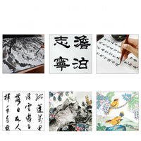 AOOKMIYA  Raw Xuan Paper 200sheets/lot Chinese Calligraphy Paper Thicken Beginner Chinese Painting Half Ripe Xuan Paper Riisipaperi