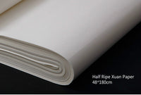 AOOKMIYA  Raw Xuan Paper 200sheets/lot Chinese Calligraphy Paper Thicken Beginner Chinese Painting Half Ripe Xuan Paper Riisipaperi