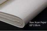 AOOKMIYA  Raw Xuan Paper 200sheets/lot Chinese Calligraphy Paper Thicken Beginner Chinese Painting Half Ripe Xuan Paper Riisipaperi