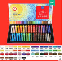 Rubens Basic/Pearlescent Oil Pastel Set12/24/36/48 Professional Grade Oily Crayons Washable Water-soluble Full Set art supplies