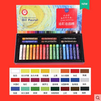 Rubens Basic/Pearlescent Oil Pastel Set12/24/36/48 Professional Grade Oily Crayons Washable Water-soluble Full Set art supplies