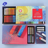 Rubens Basic/Pearlescent Oil Pastel Set12/24/36/48 Professional Grade Oily Crayons Washable Water-soluble Full Set art supplies