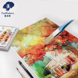 Rubens Watercolor Paper 50% Cotton 300g/m2 10 Sheets Hand Painted Drawing Sketch for Artist Student Art Supplies Stationery