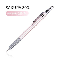 SAKURA XS-30 0.3/0.5mm Graphite Drafting Pencil Metal Shell Writting Automatic Mechanical Pencil drawing School Art Stationery