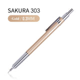 SAKURA XS-30 0.3/0.5mm Graphite Drafting Pencil Metal Shell Writting Automatic Mechanical Pencil drawing School Art Stationery