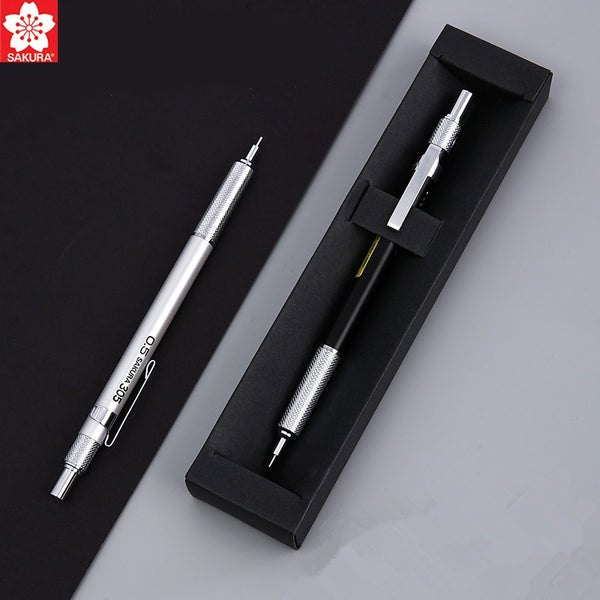 SAKURA XS-305 Metal Automatic Mechanical Pencil 0.3/0.5mm Graphite Sketching Drafting School Office Supplies With Refill