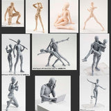 SHFiguarts BODY KUN BODY CHAN Modern Mannequins Action Figure Drawing Sketch Model With Stand For Camera Lines Stationery Set