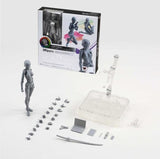 SHFiguarts BODY KUN BODY CHAN Modern Mannequins Action Figure Drawing Sketch Model With Stand For Camera Lines Stationery Set