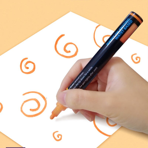 12 Colors Kids Ceramic Paint Marker Pens Acrylic Paint Pens for Kids DIY  Ceramic Painting, Wood, Rock Paint Glass Drawing