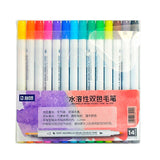 STA 14pcs/28colors Watercolor Dual Brush Markers  28 Chameleon Art Color Soft Calligraphy Pens Aquarelle Markers