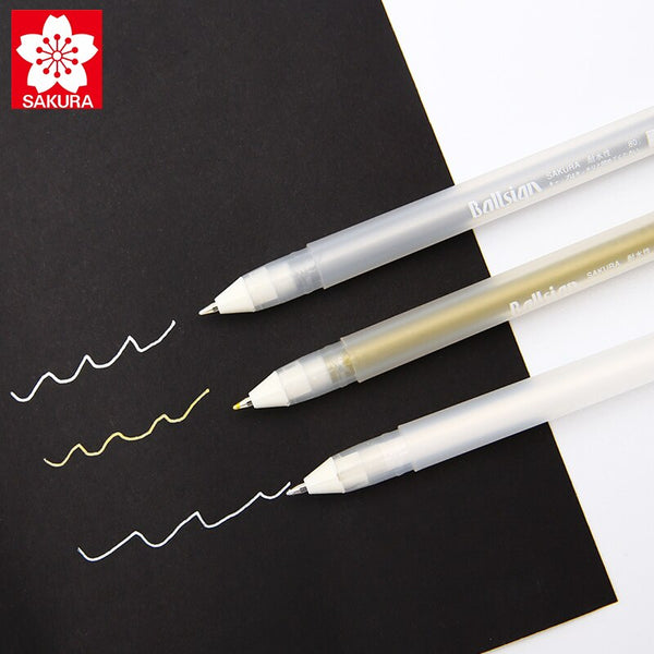 Japan Sakura XPGB Gelly Roll Gel Ink Pen White 05/08/10 Sketch Highlight  Marker Pen Drawing Art Supplies