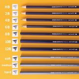 Sketch Drawing Graphite Pencil Set HB/2B/6B/8B/12B Student Sketch Soft Medium Hard Sketch Carbon Pen Professional Art Supplies