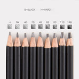 Sketch Pencil Set Professional Sketching  Charcoal Drawing Kit Wood Pencils Set For Painter School Students Art Supplies