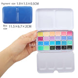 Rubens Candy color watercolor paint box 24 colors/1ml Portable mini watercolor paint Beginner Macaron set art supplies