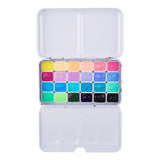 Rubens Candy color watercolor paint box 24 colors/1ml Portable mini watercolor paint Beginner Macaron set art supplies