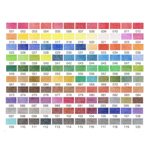 superior 48/72/120 colors art sets professional