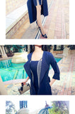 Aookdress spring new Korean temperament two piece suit with hip strap dress medium length windbreaker coat female