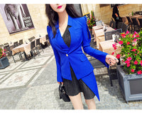 AOOKDRESS spring new skirt suit Korean commuter temperament slim vest stitching dress small suit jacket