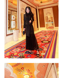 AOOKDRESS Spring Dress New Skirt Set Stylish Sexy Lace Stitched Sleeveless Dress Long Skirt Suede Jacket Boomer