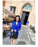 AOOKDRESS spring new skirt suit Korean commuter temperament slim vest stitching dress small suit jacket