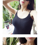 AOOKDRESS summer new sexy sling sleeveless bottoming shirt slim elastic vest Joker sweater women 1911A