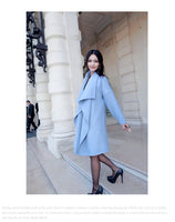 AOOKDRESS belt women's autumn and winter clothes new ladies' long woolen coat windbreaker coat