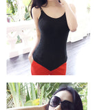 AOOKDRESS summer new sexy sling sleeveless bottoming shirt slim elastic vest Joker sweater women 1911A