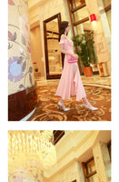 AOOKDRESS summer dress new Korean version of the famous style temperament v collar thin wrap chest sexy open-cut chiffon dress long skirt